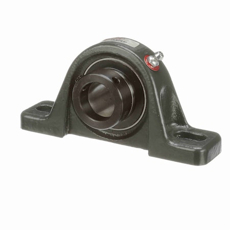 Mounted Cast Iron Two Bolt Low Base Pillow Block Ball Bearing - 52100 Steel, Blk Oxided Inner